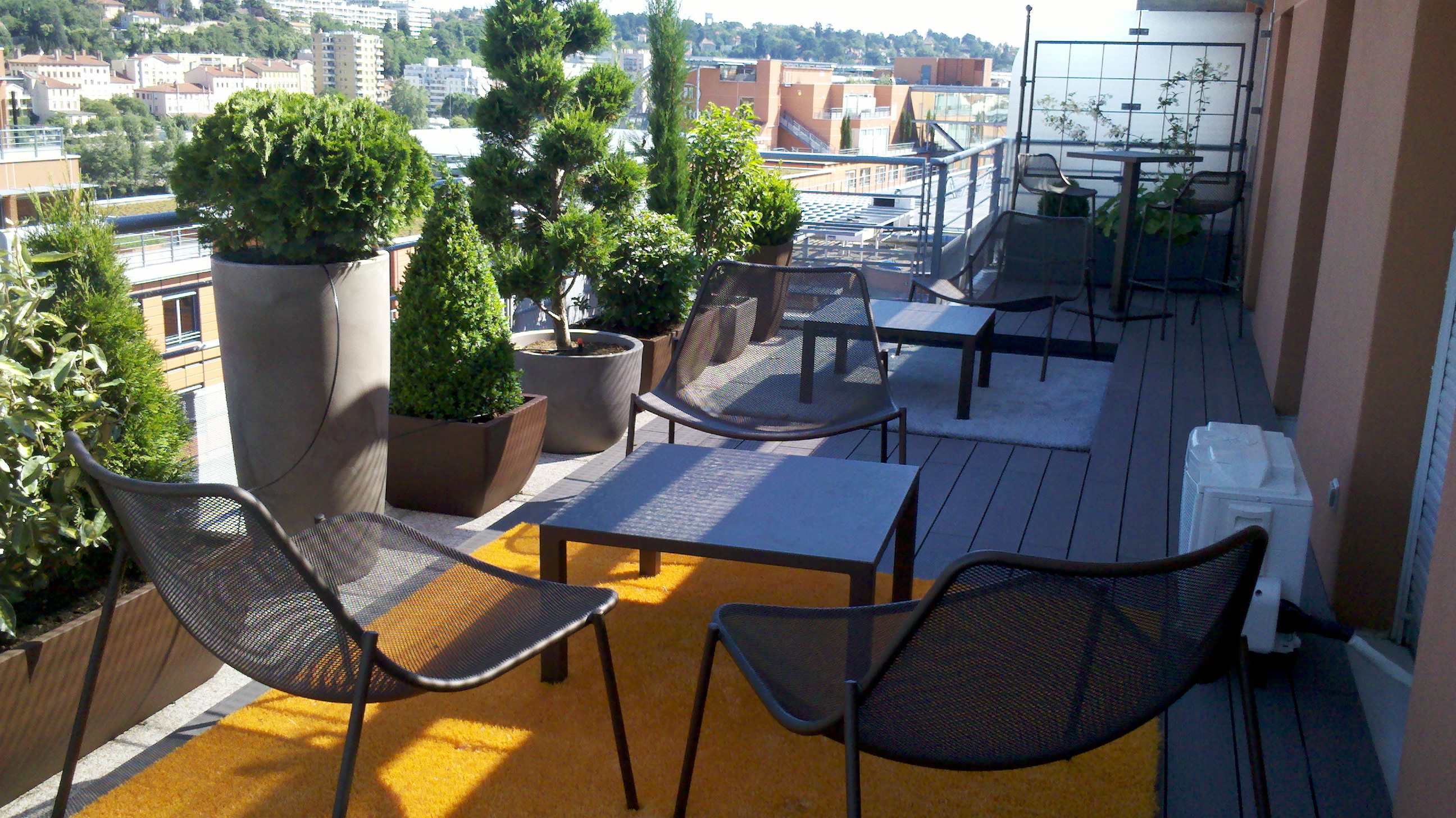 Cité inter. aménagement terrasse