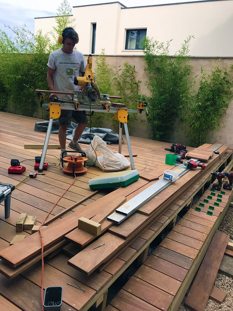 Terrasse en Cumaru aux normes FSC
